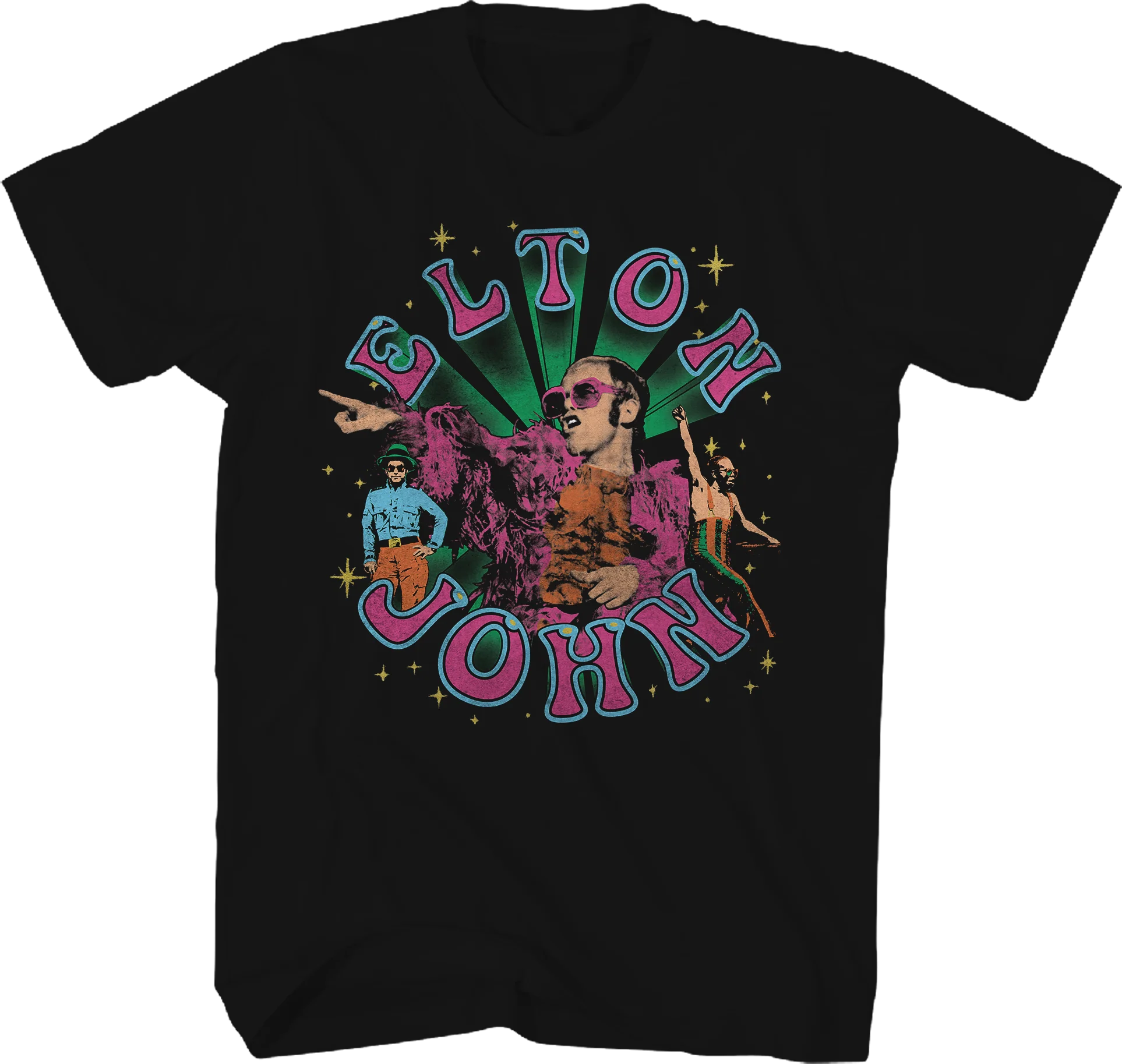 Vintage Collage Elton John T-Shirt