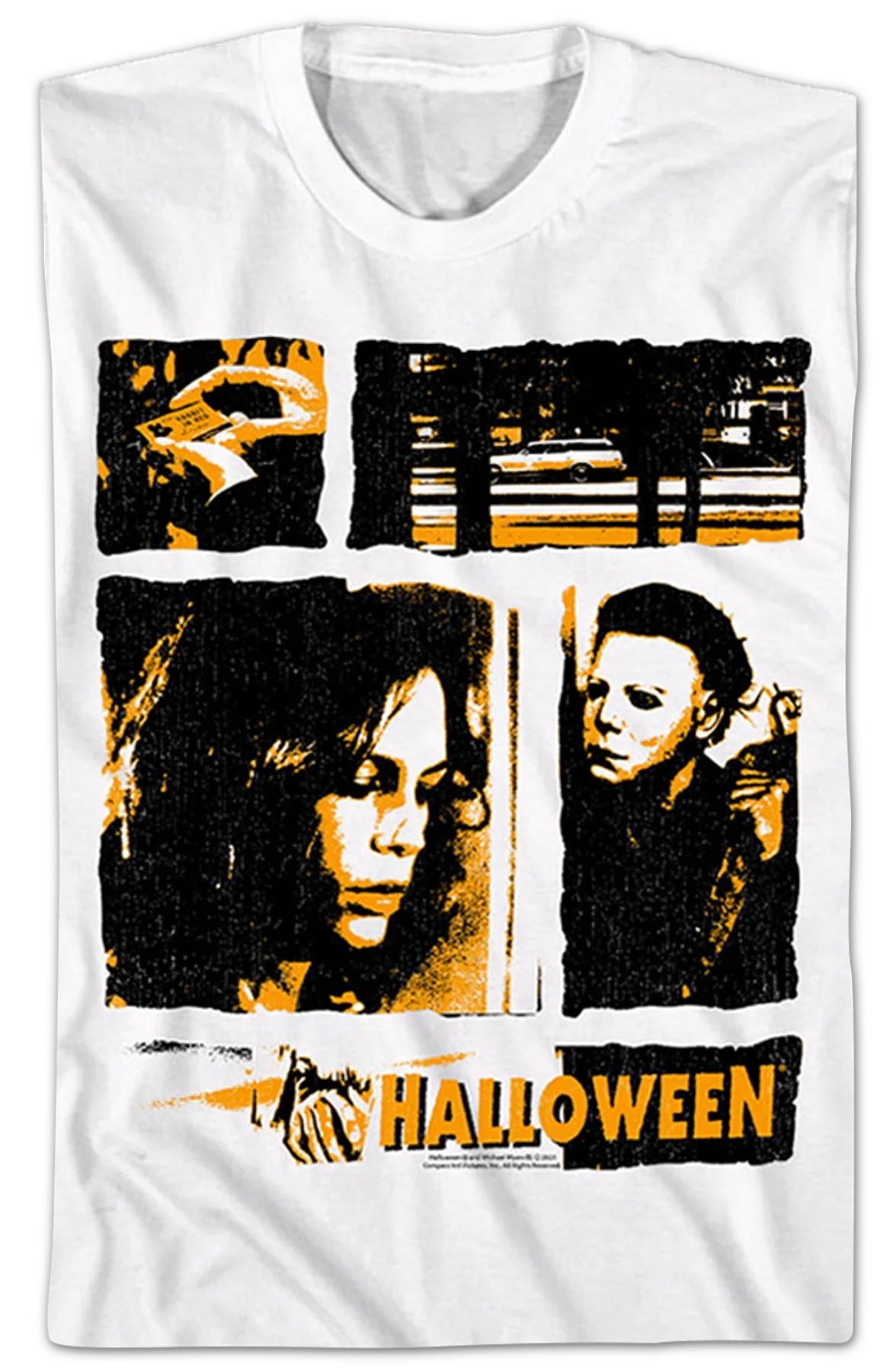 Vintage Collage Halloween T-Shirt - Image 2