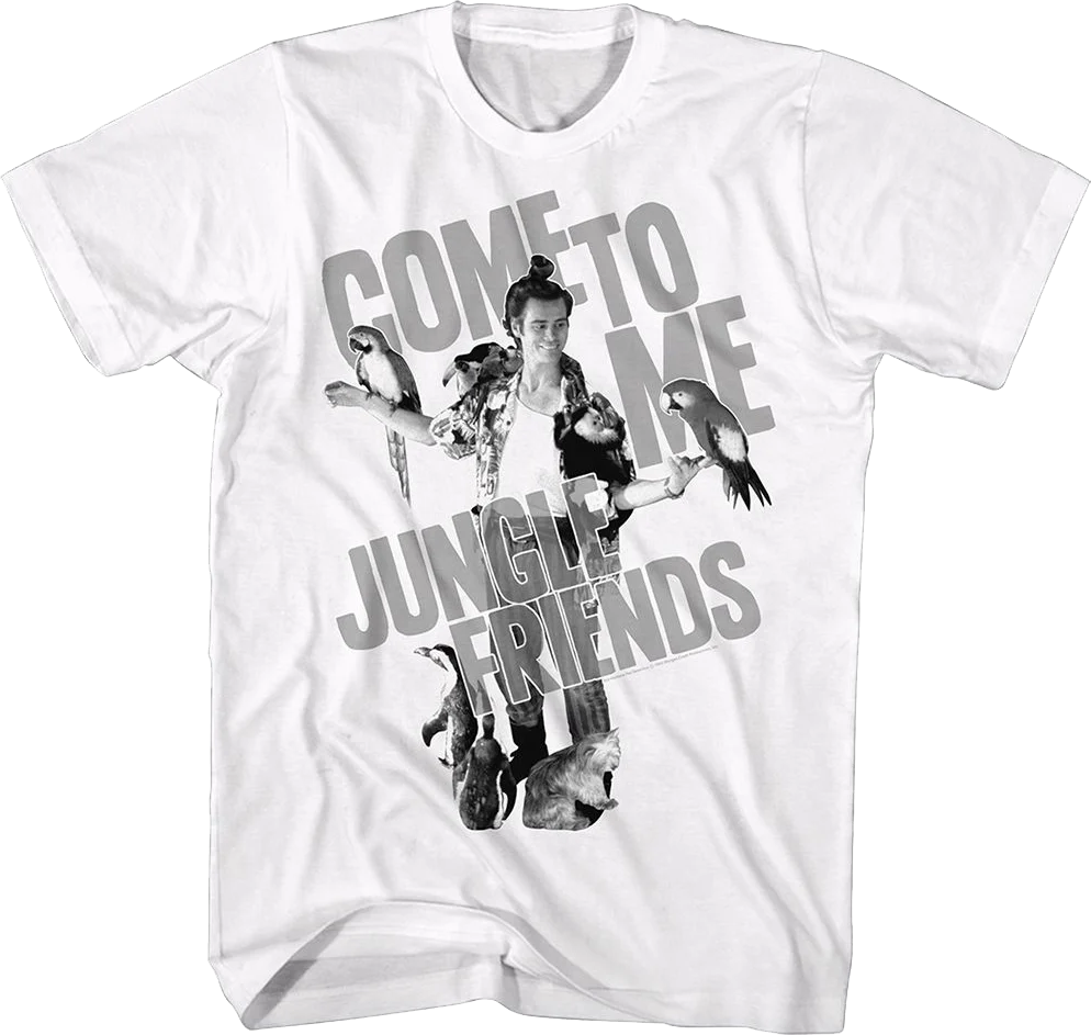 Vintage Come To Me Jungle Friends Ace Ventura T-Shirt