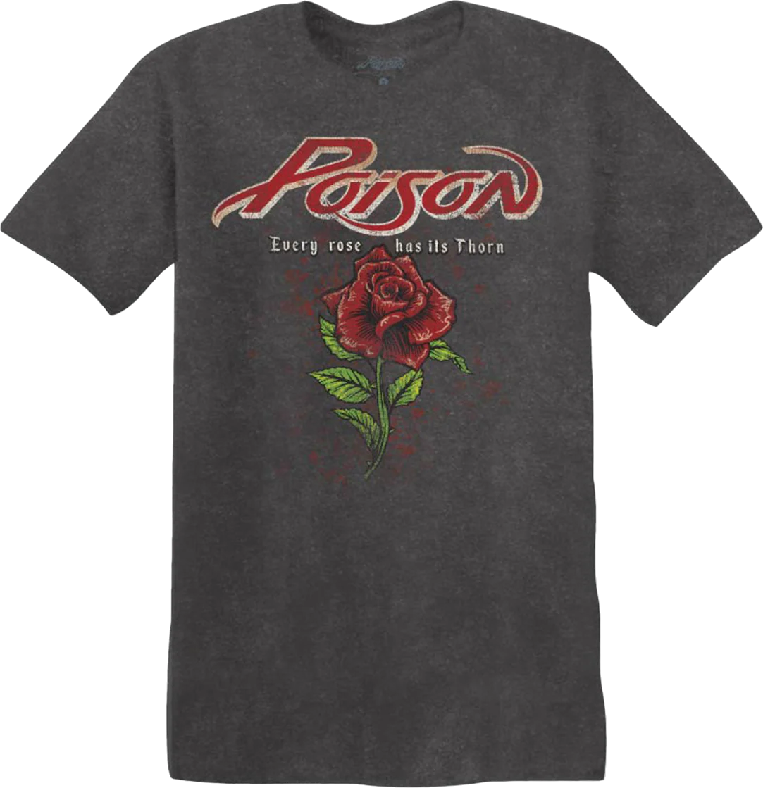 Vintage Every Rose Has Its Thorn Poison T-Shirt