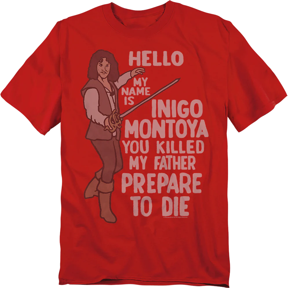 Vintage Hello My Name Is Inigo Montoya Princess Bride T-Shirt