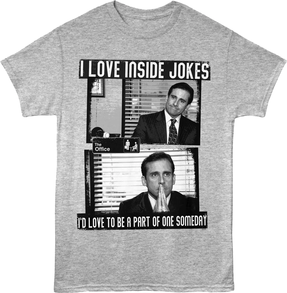 Vintage I Love Inside Jokes The Office T-Shirt