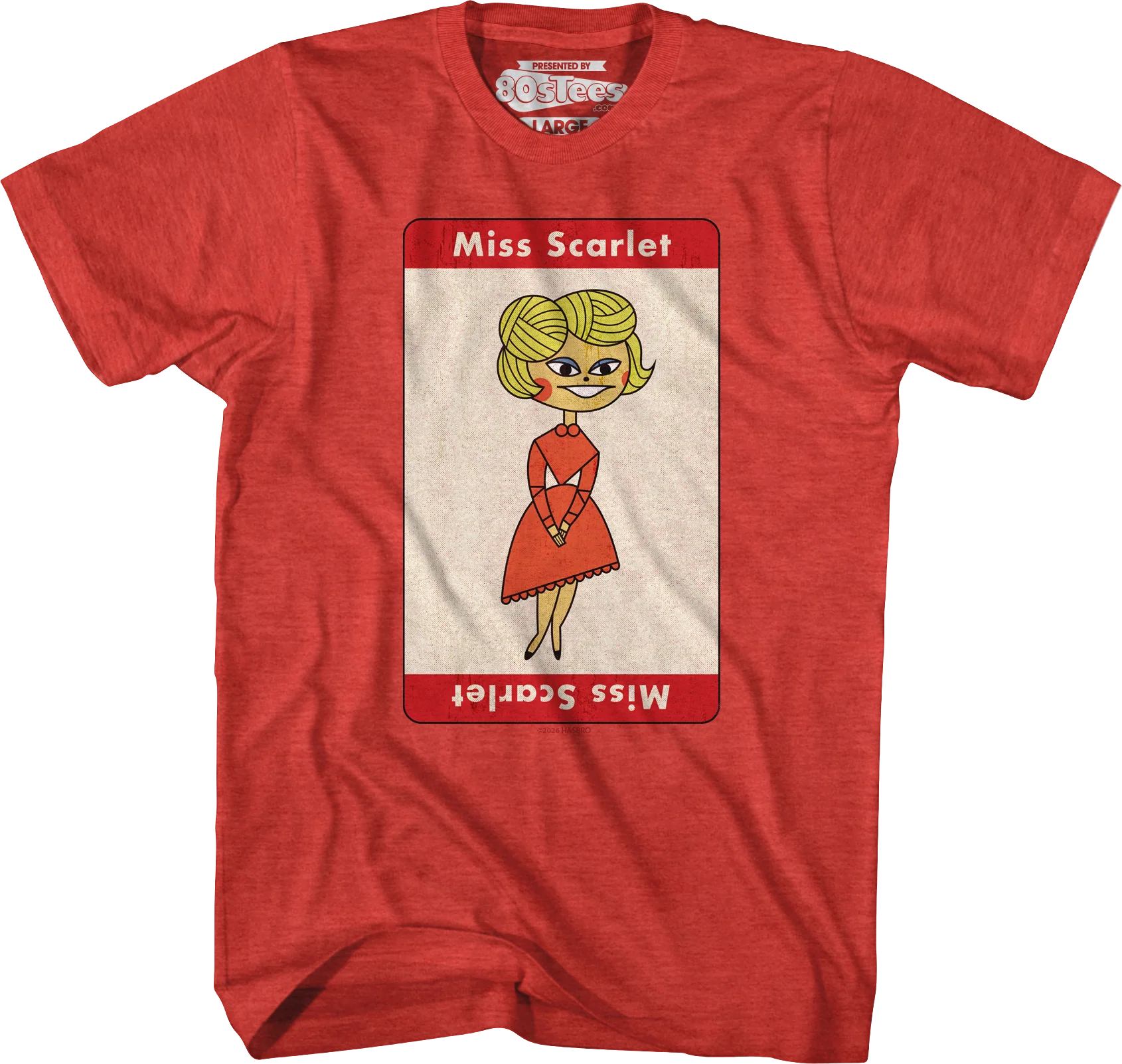Vintage Miss Scarlet Clue T-Shirt - Image 3
