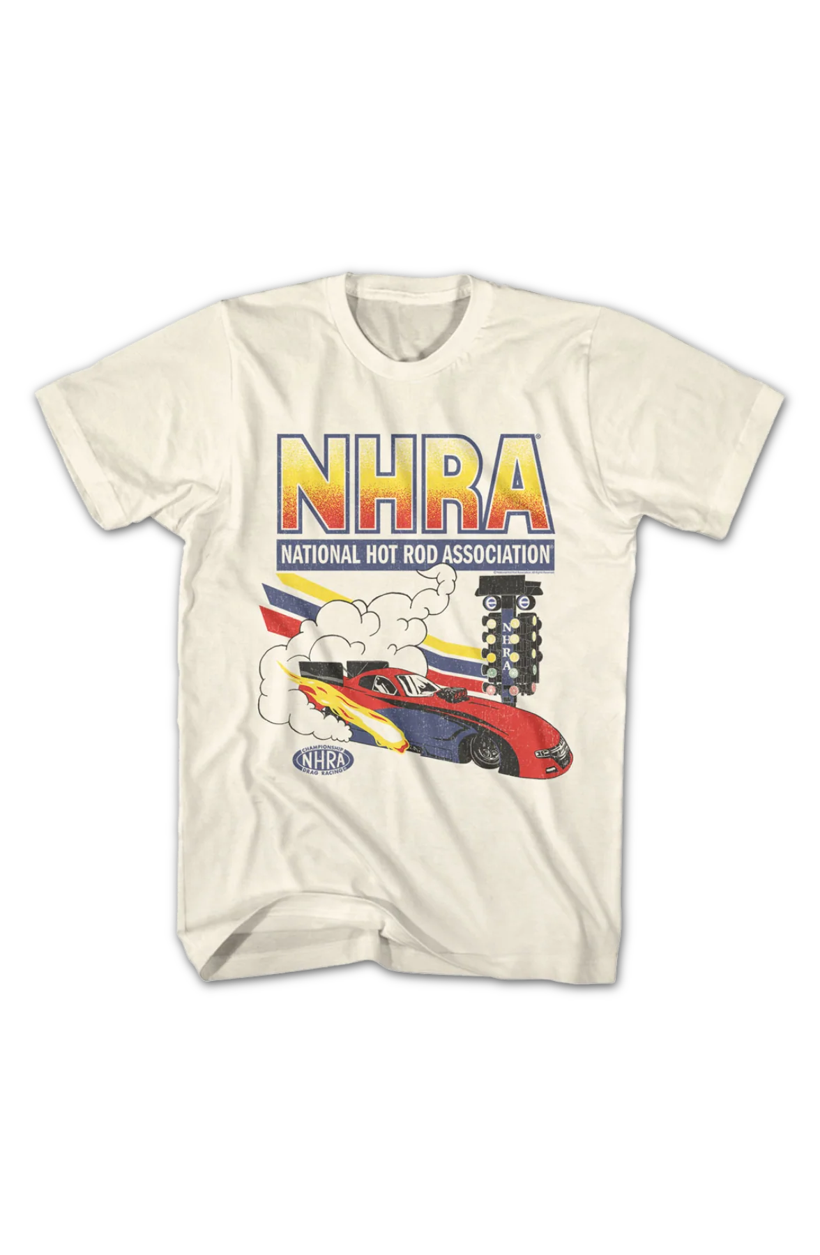 Vintage NHRA Car National Hot Rod Association T-Shirt - Image 2