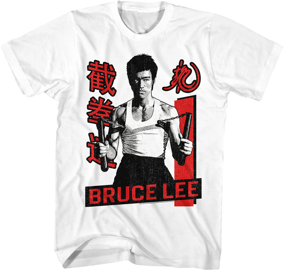 Vintage Nunchucks Bruce Lee T-Shirt