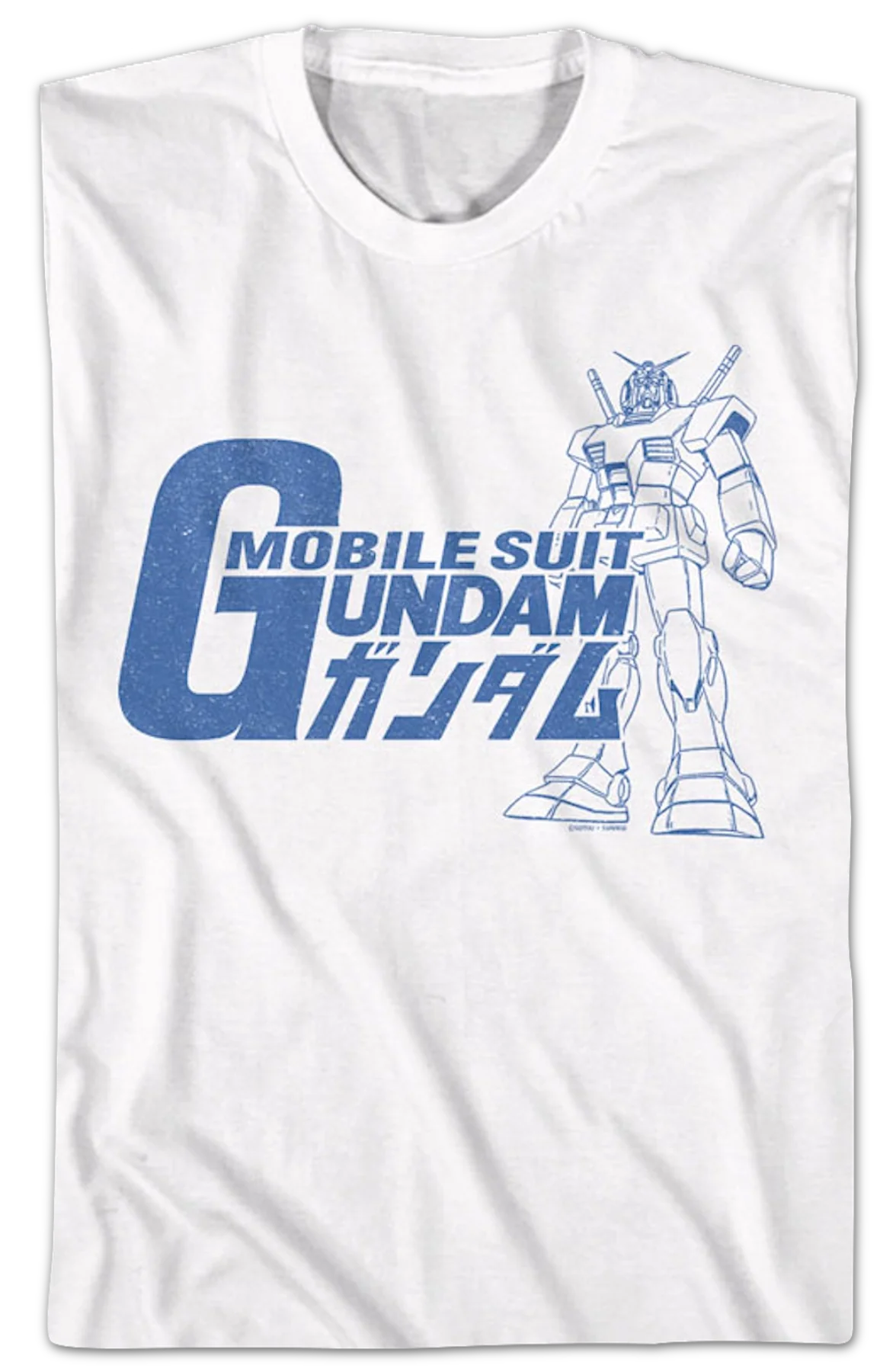 Vintage RX-78-2 Sketch Gundam T-Shirt - Image 2