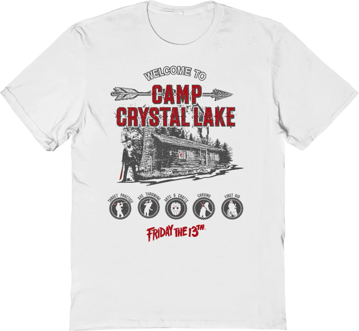 Vintage Welcome To Camp Crystal Lake Friday The 13th T-Shirt