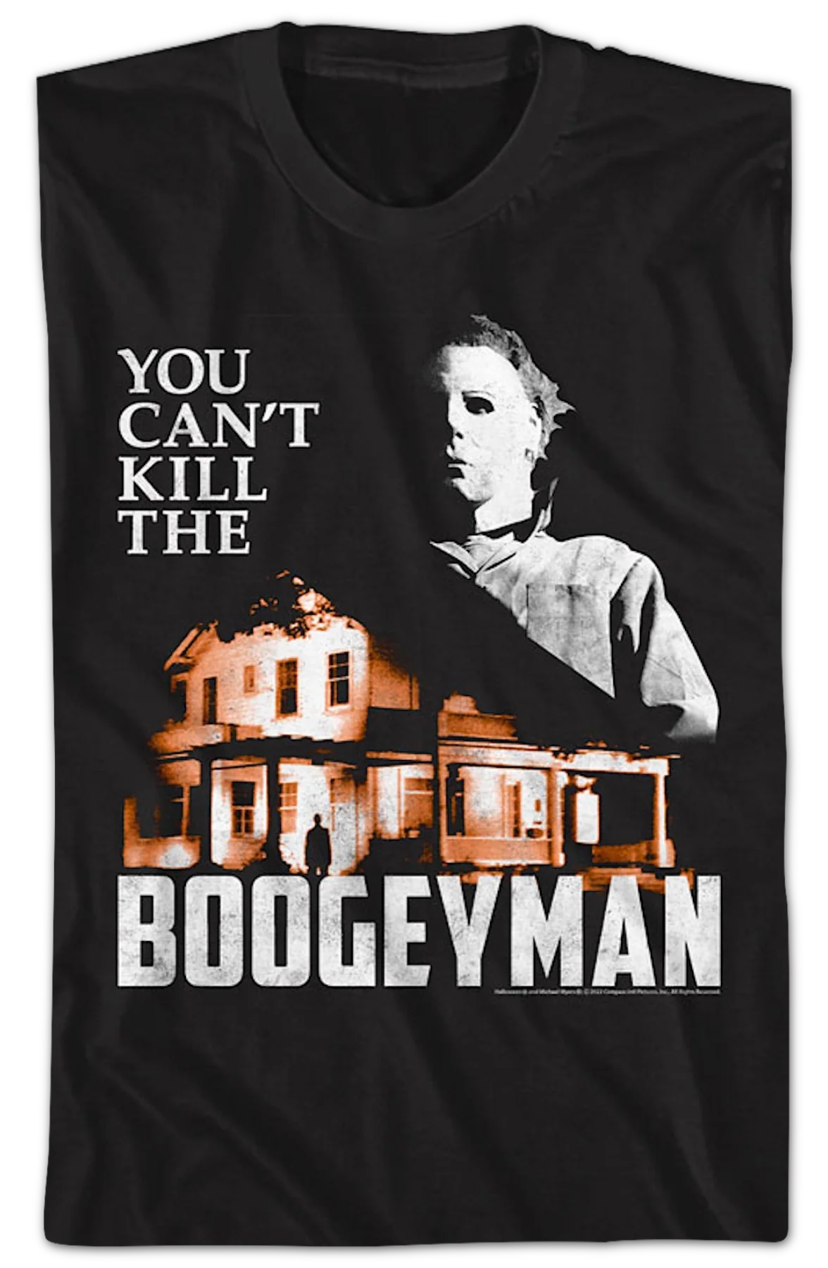 Vintage You Can't Kill The Boogeyman Halloween T-Shirt - Image 2