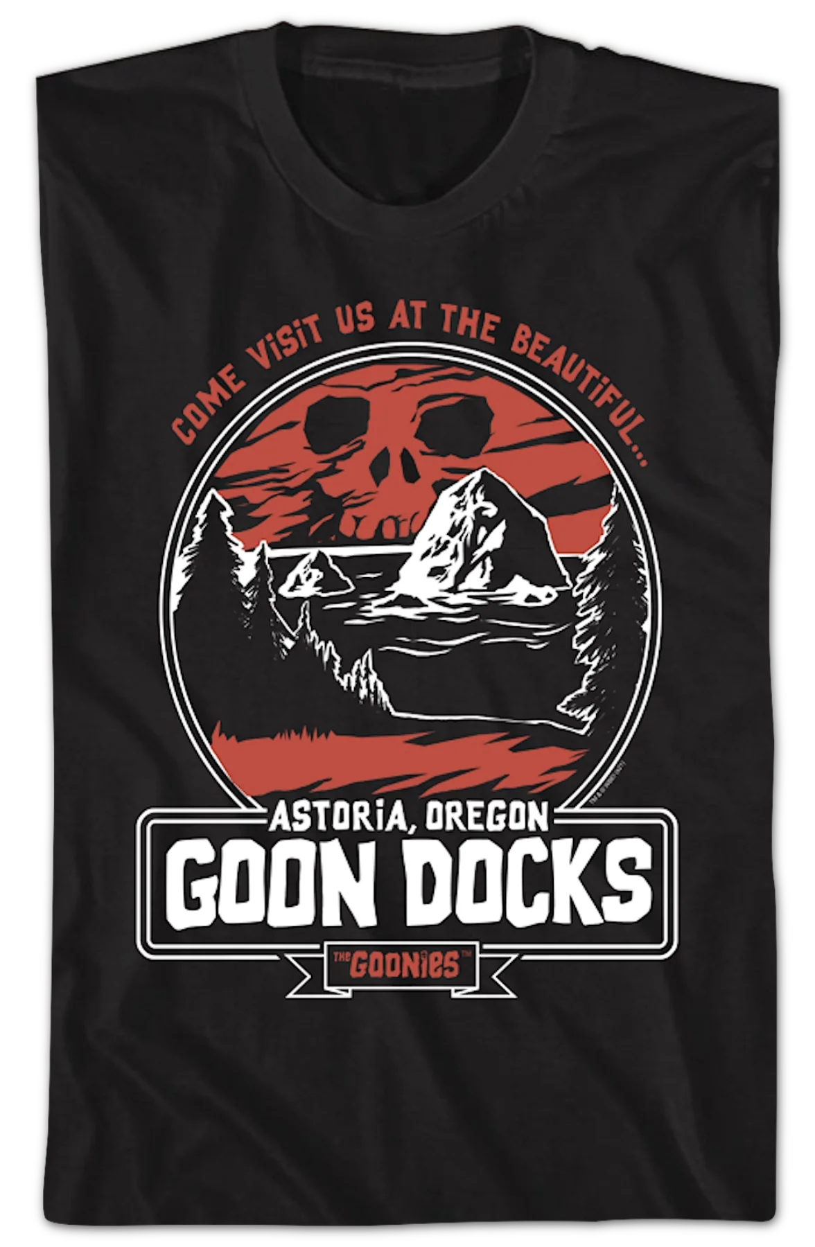 Visit Us At The Beautiful Goon Docks Goonies T-Shirt - Image 2