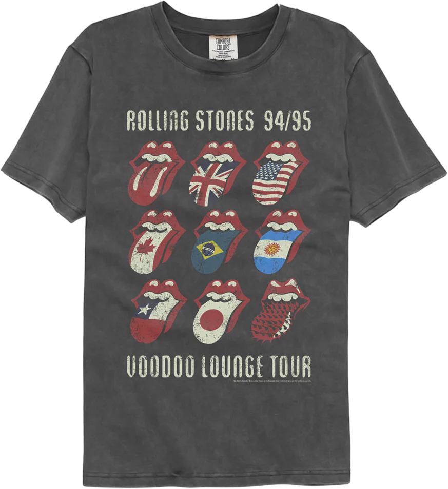 Voodoo Lounge Tour Rolling Stones Comfort Colors Brand T-Shirt