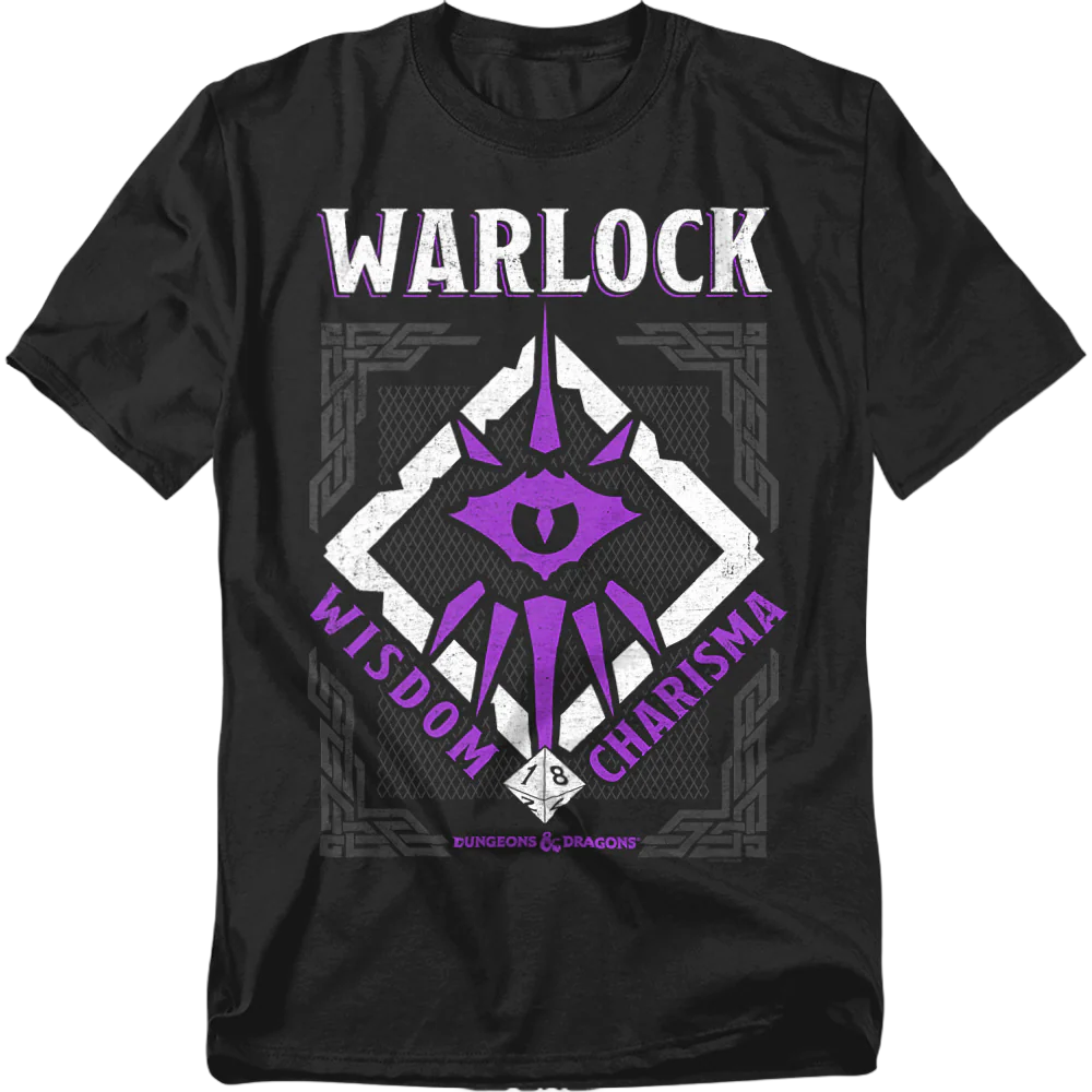 Warlock Logo Dungeons & Dragons T-Shirt - Image 2