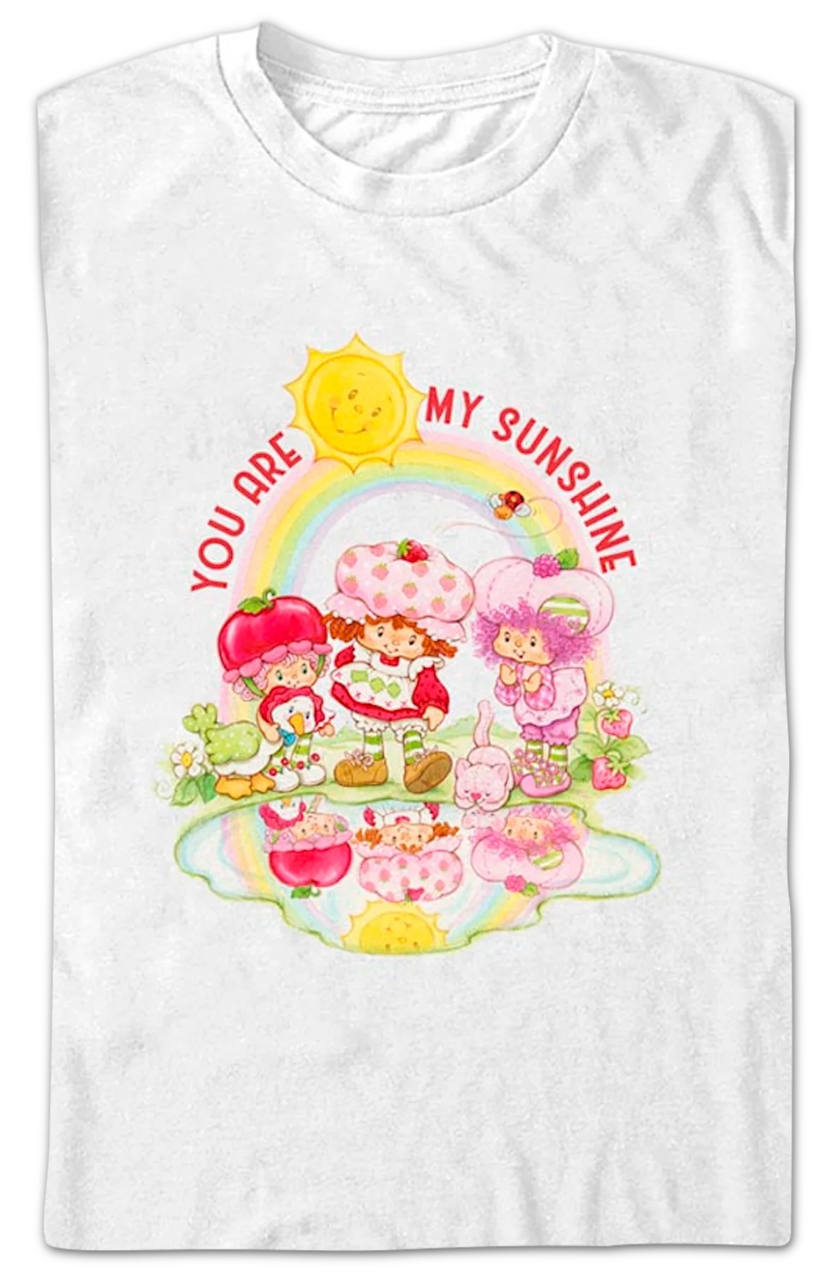 White You Are My Sunshine Strawberry Shortcake T-Shirt - Image 2