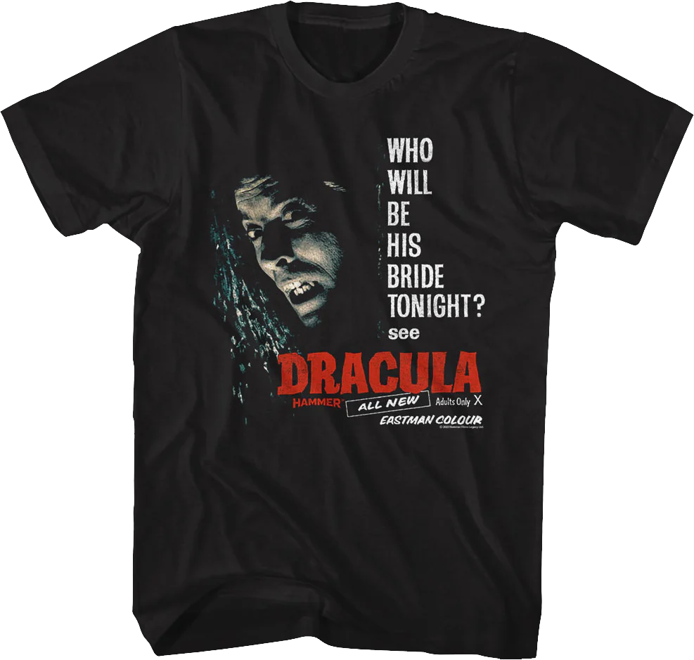Who Will Be His Bride Tonight Dracula T-Shirt