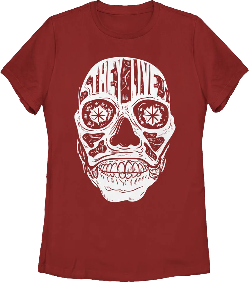 Womens Alien Face They Live Shirt