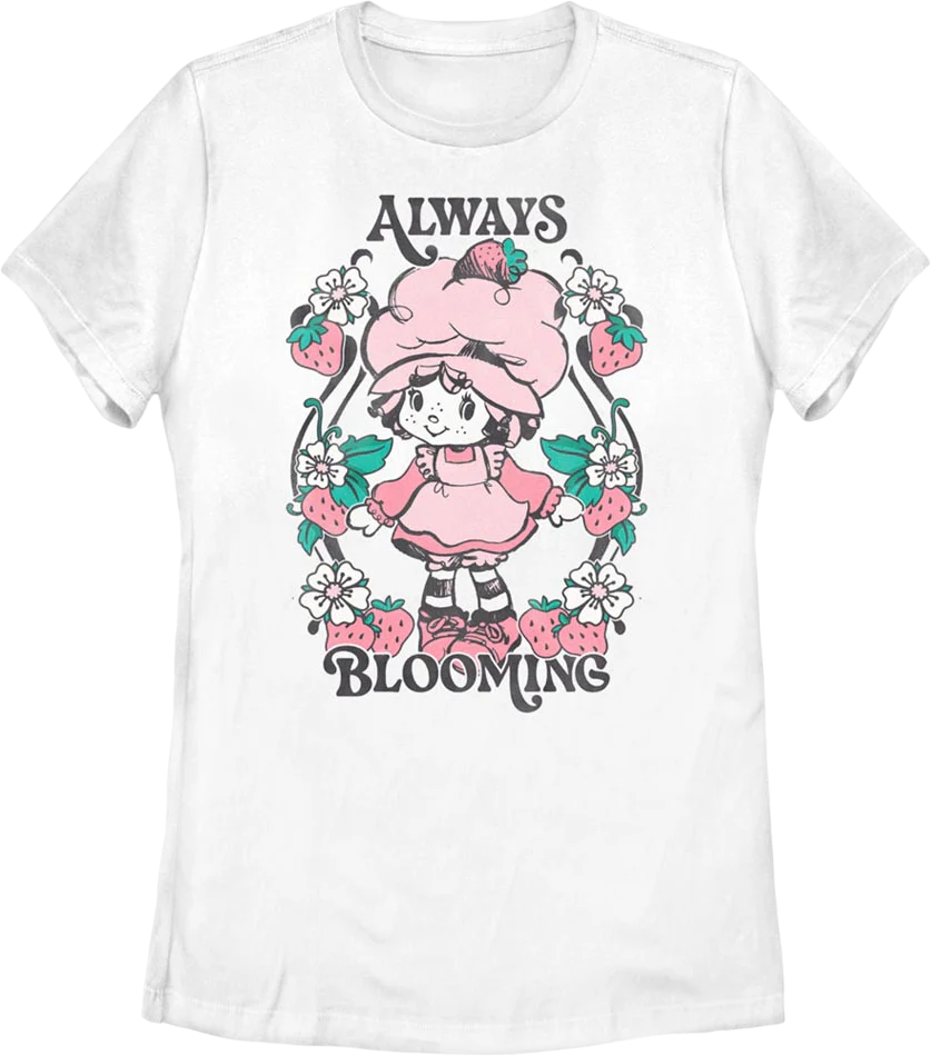 Womens Always Blooming Strawberry Shortcake Shirt