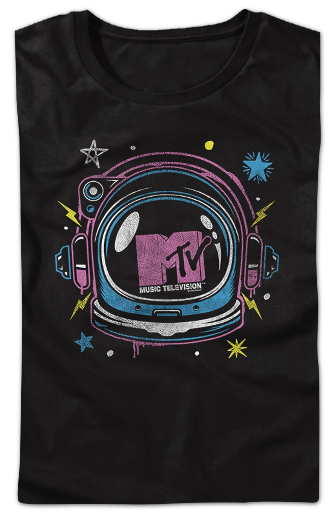Womens Astronaut Helmet MTV Shirt - Image 2