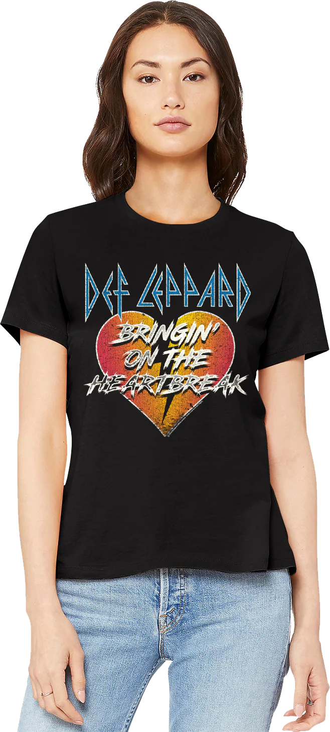 Womens Bringin' On The Heartbreak Def Leppard Shirt