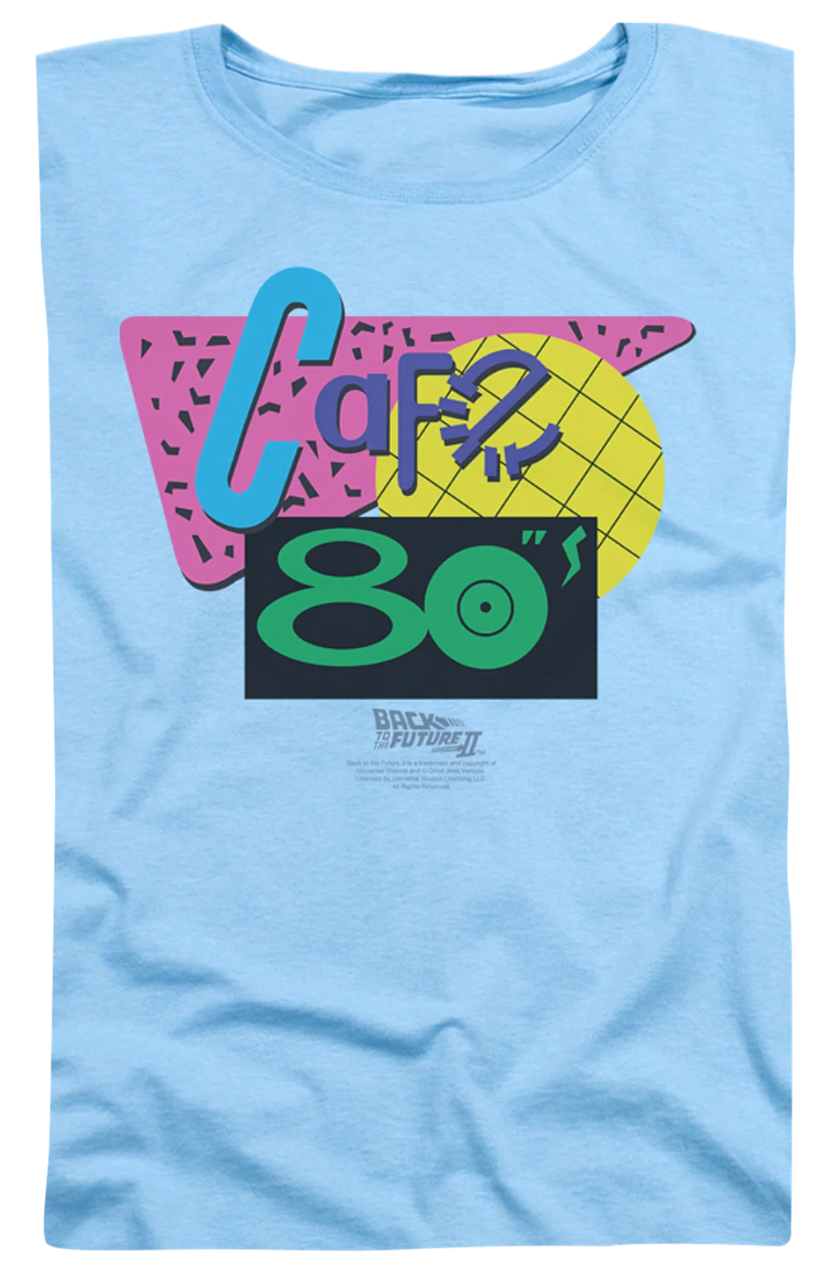 Womens Cafe 80s Back To The Future Shirt - Image 2