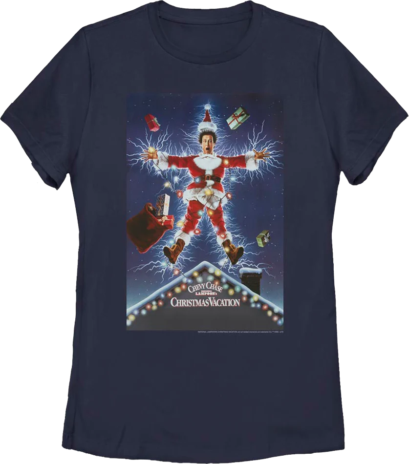 Womens Classic Poster National Lampoon's Christmas Vacation Shirt