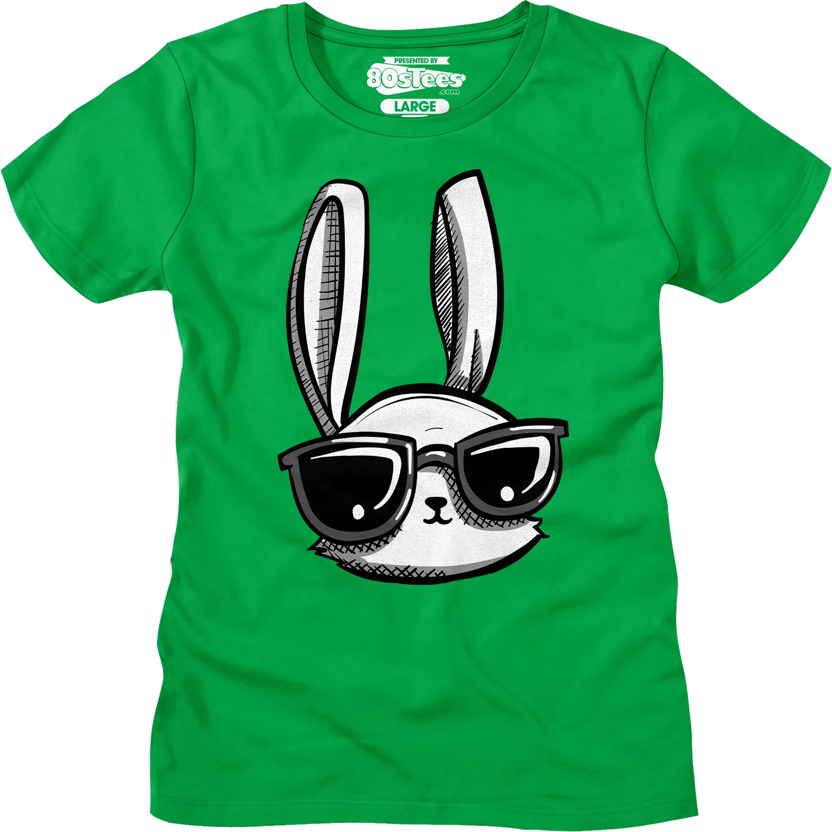 Womens Cool Easter Bunny Shirt - Image 8
