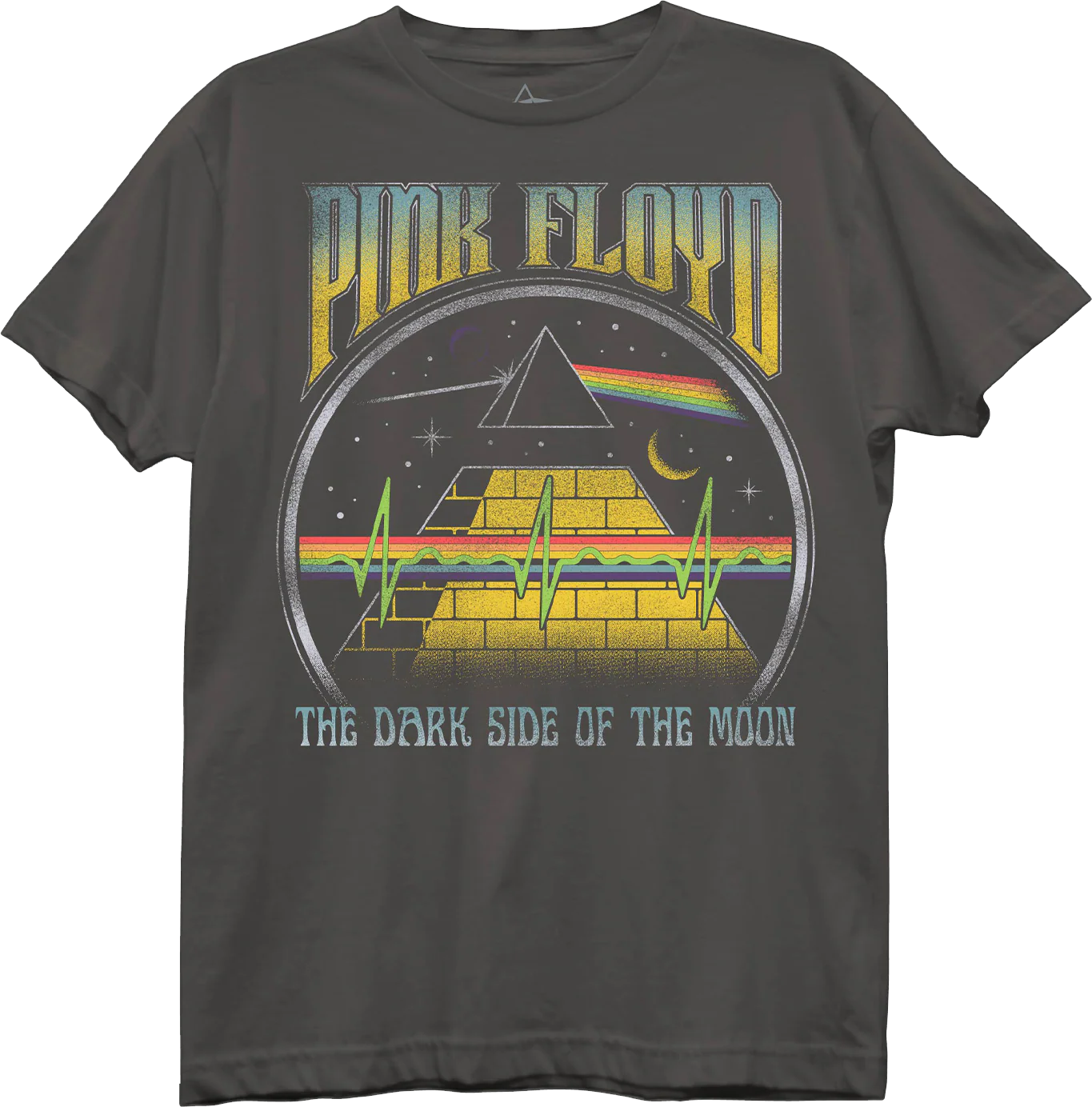 Womens Dark Side of the Moon Soundwaves Pink Floyd Shirt