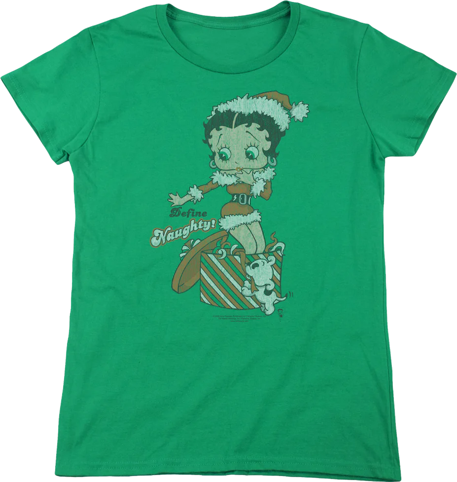 Womens Define Naughty Betty Boop Shirt