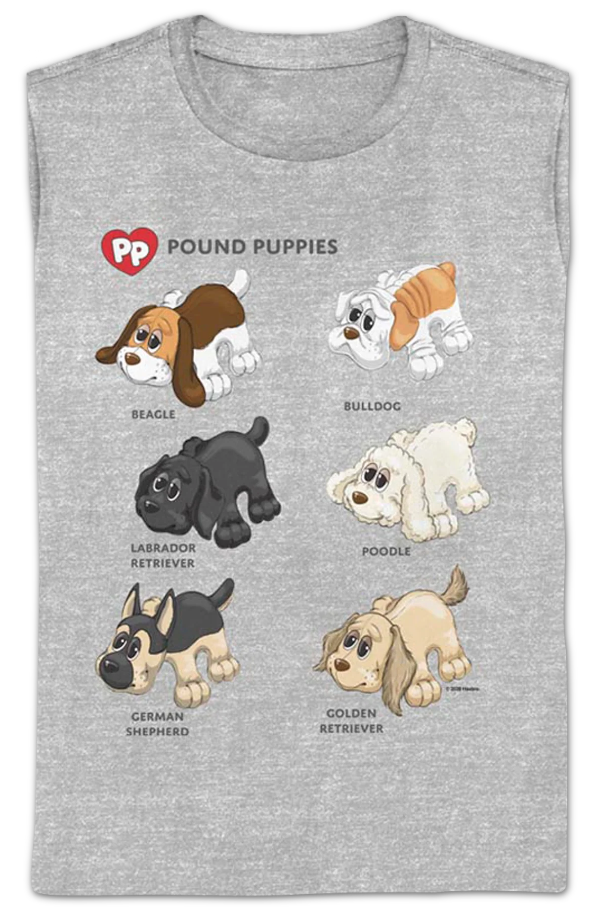 Womens Dog Breeds Pound Puppies Shirt - Image 2
