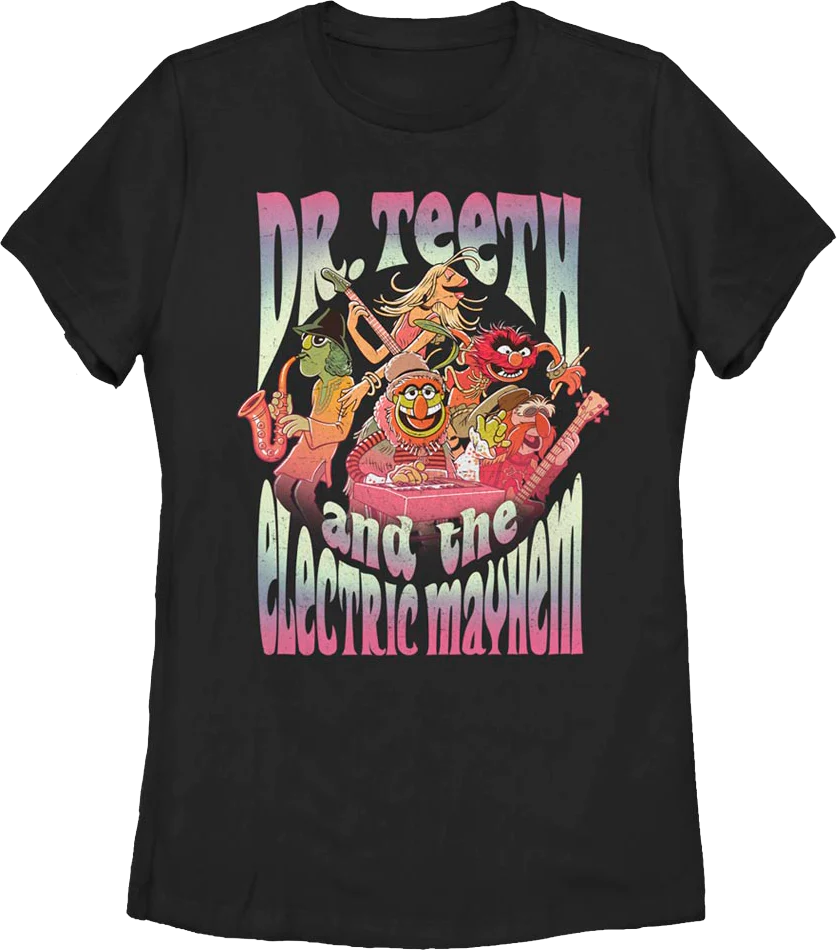 Womens Dr. Teeth and The Electric Mayhem Muppets Shirt