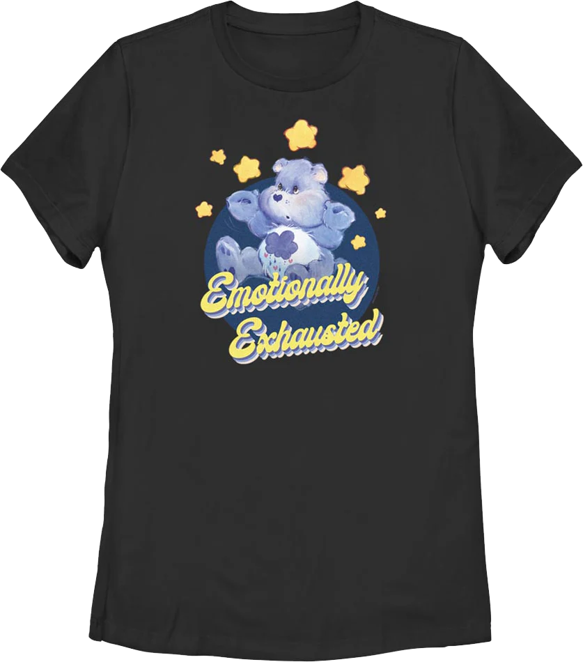 Womens Emotionally Exhausted Care Bears Shirt
