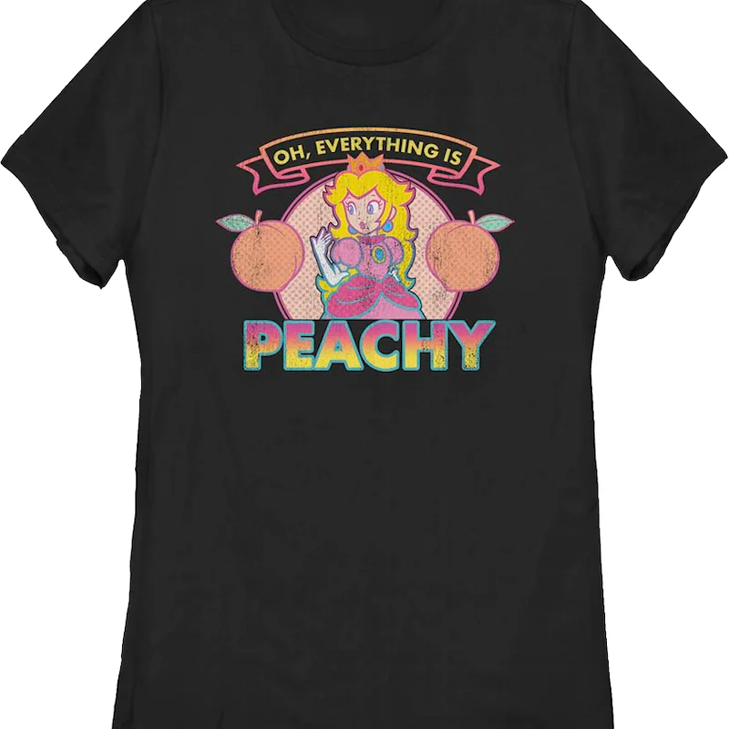 Womens Everything Is Peachy Super Mario Bros. Shirt