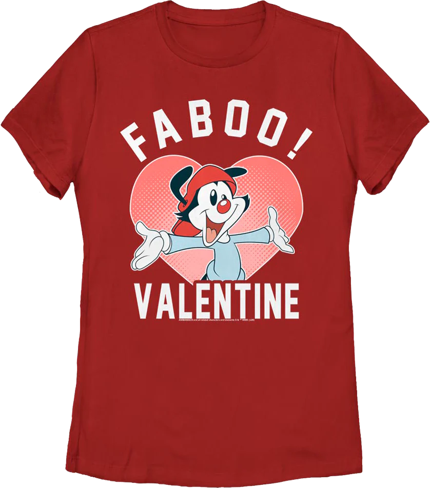 Womens Faboo Valentine Animaniacs Shirt