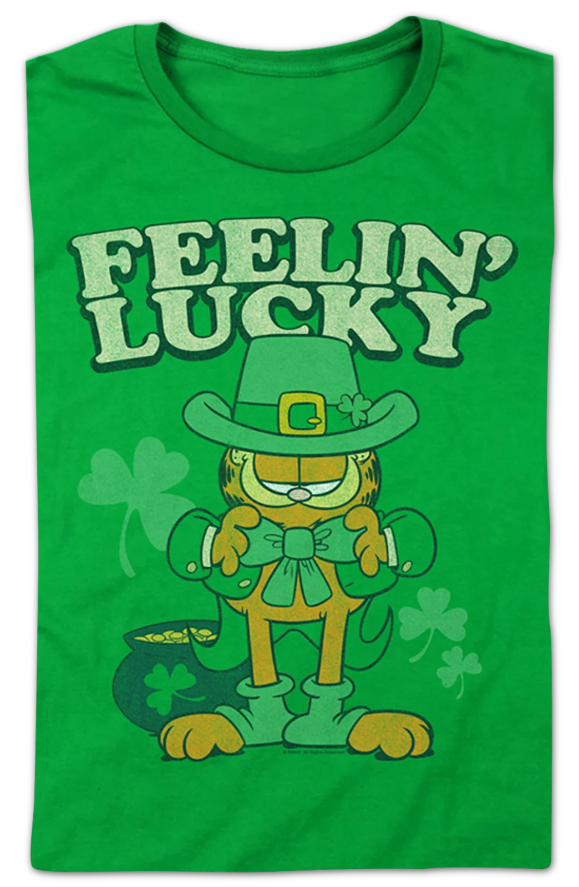 Womens Feelin' Lucky Garfield Shirt - Image 2