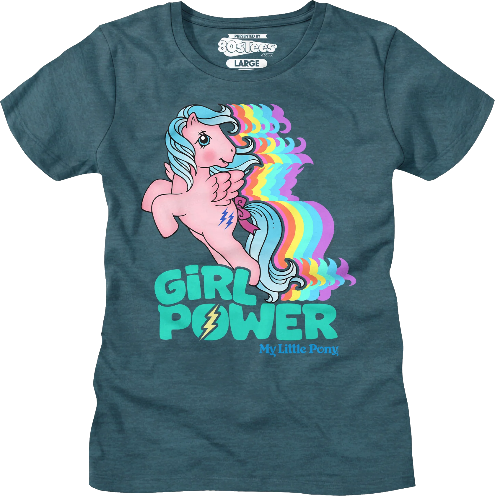 Womens Firefly Girl Power Rainbow My Little Pony Shirt - Image 4