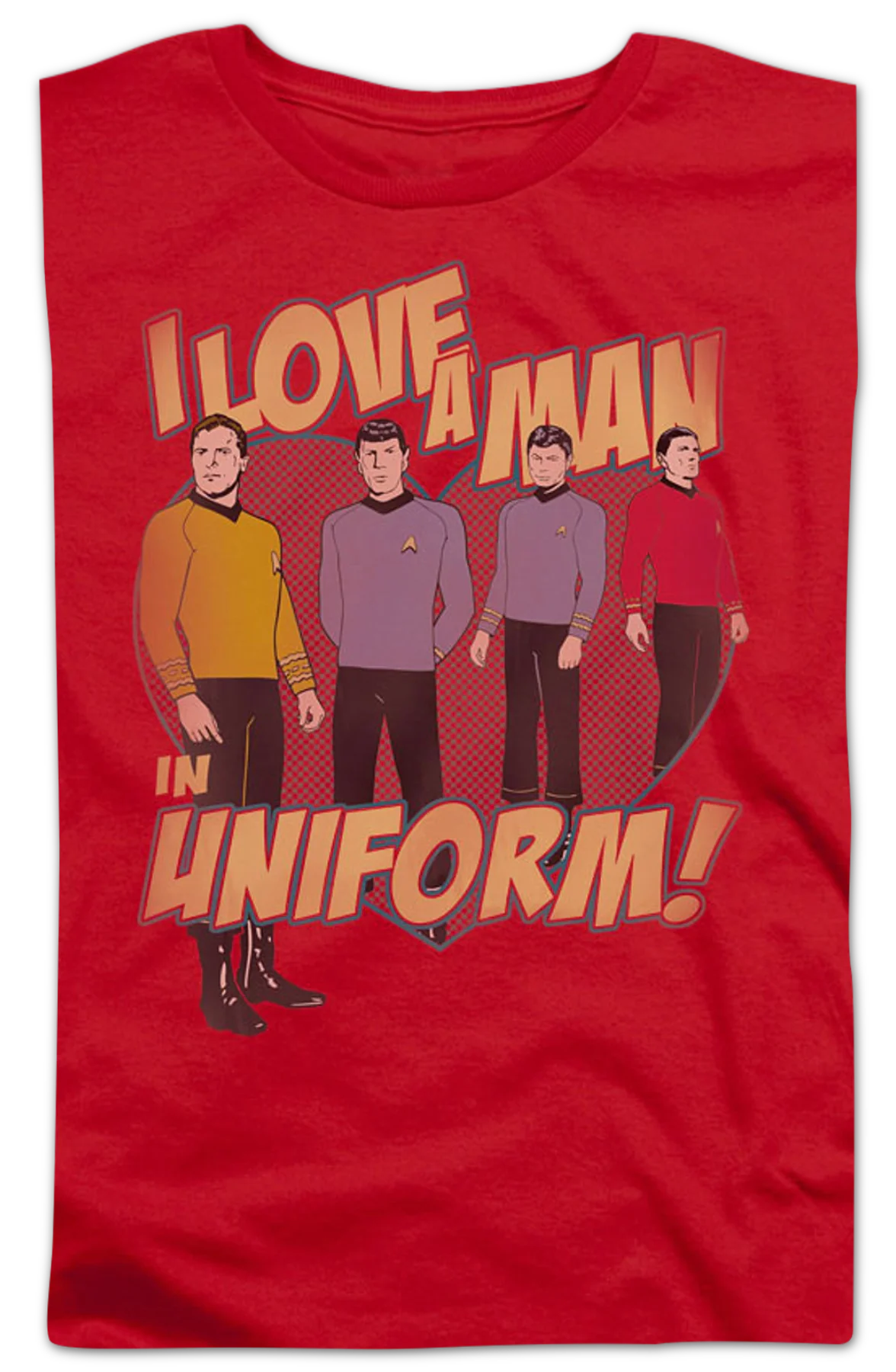 Womens I Love A Man In Uniform Star Trek Shirt - Image 2