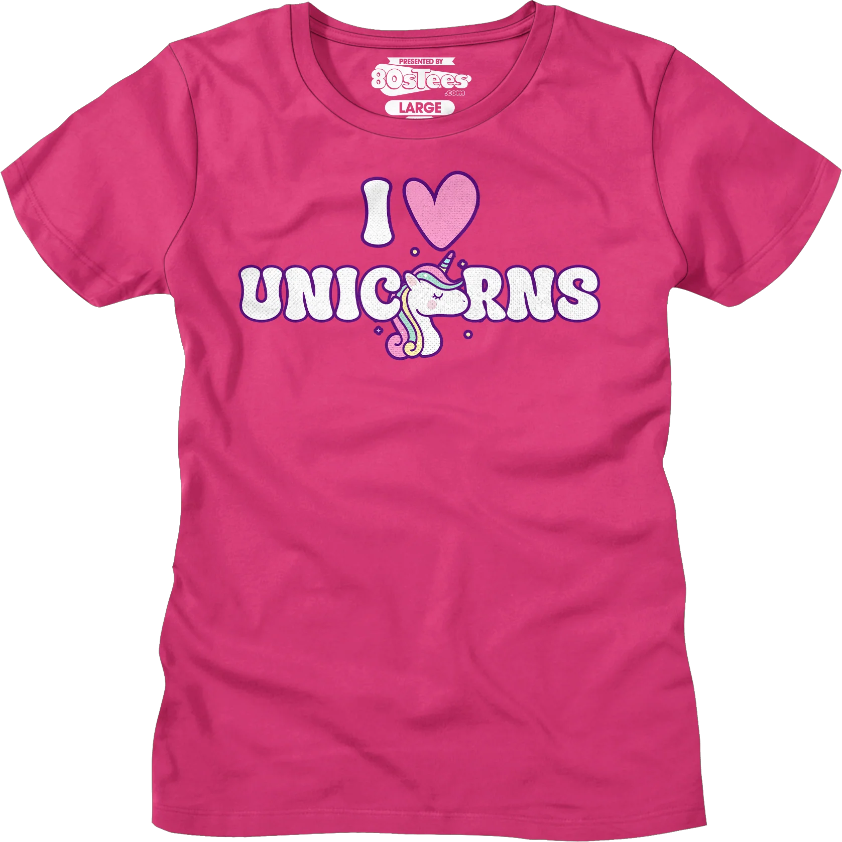 Womens I Love Unicorns Shirt - Image 6