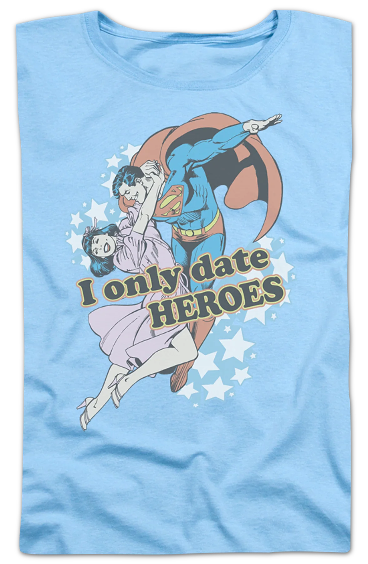 Womens I Only Date Heroes Superman Shirt - Image 2