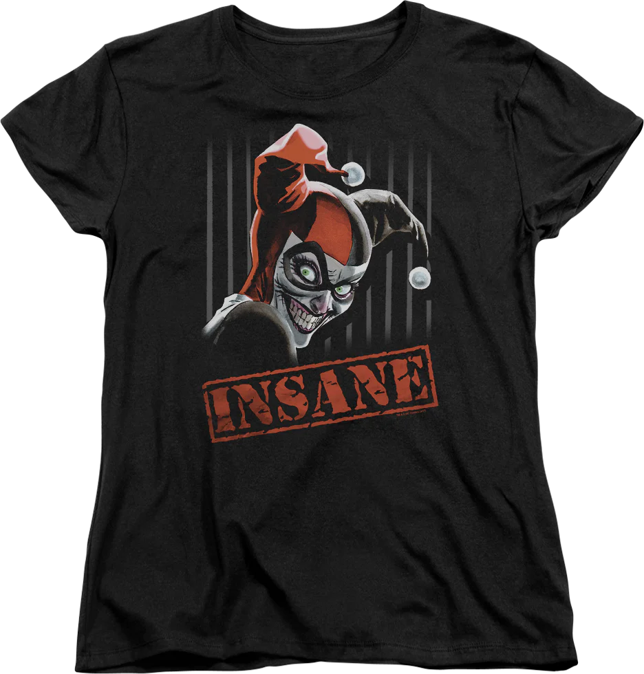 Womens Insane Harley Quinn Shirt