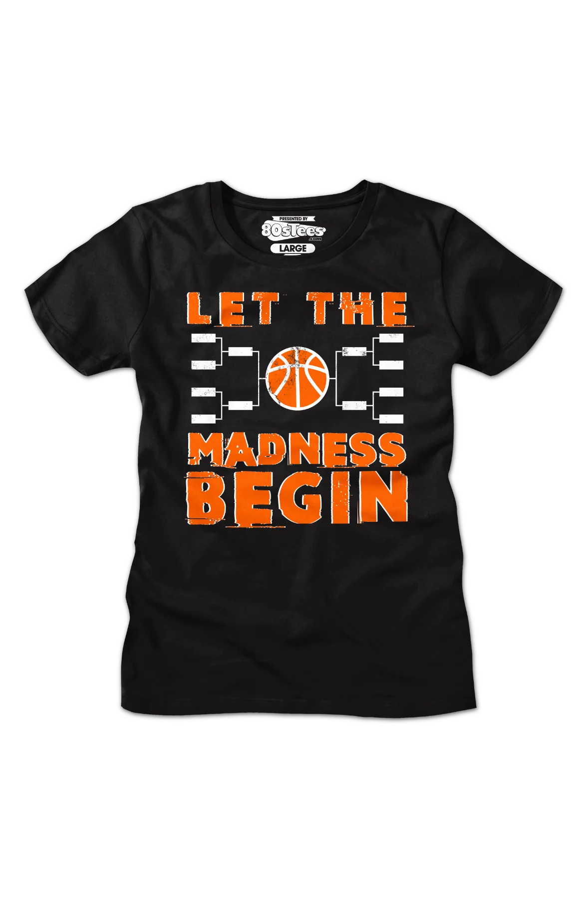 Womens Let The Madness Begin March Madness Shirt - Image 2