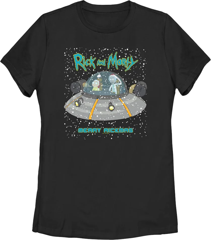 Womens Merry Rickmas Rick And Morty Shirt