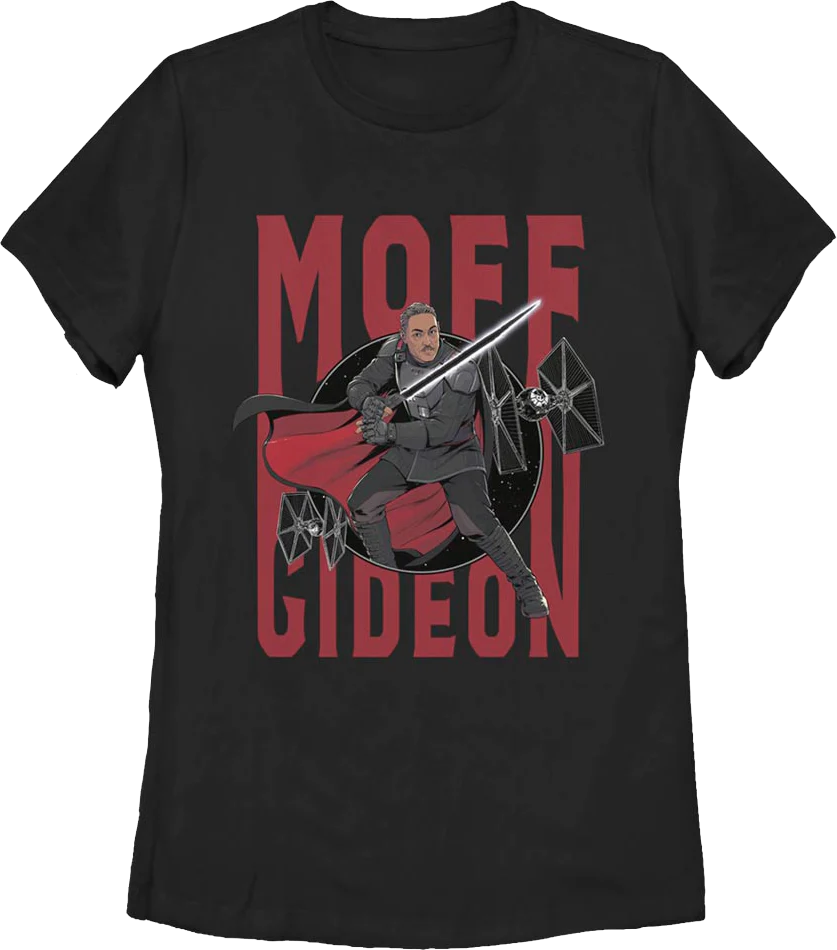 Womens Moff Gideon Action Pose The Mandalorian Star Wars Shirt