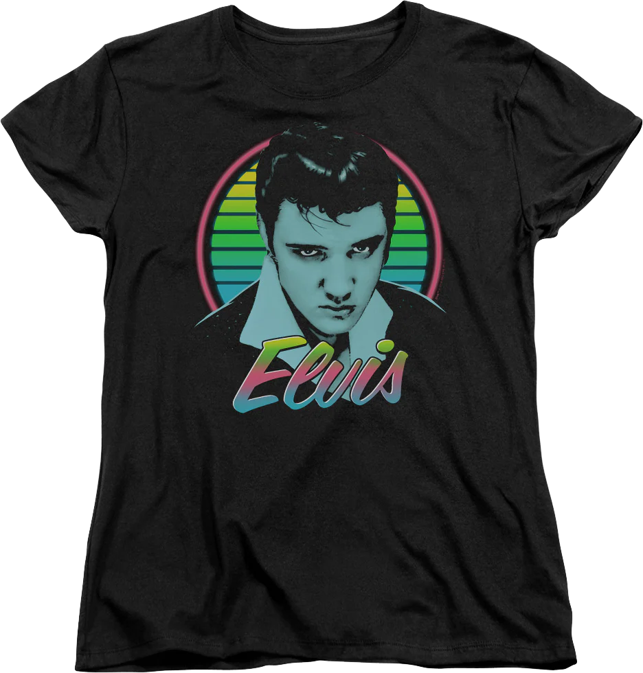 Womens Neon Elvis Presley Shirt