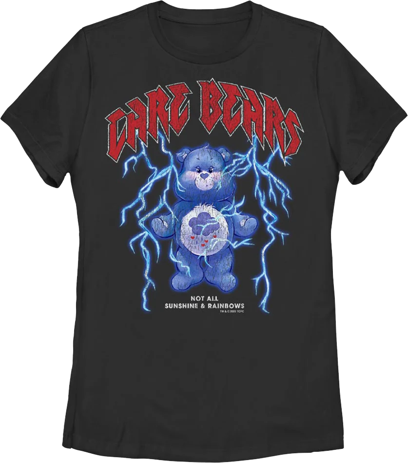 Womens Not All Sunshine & Rainbows Care Bears Shirt