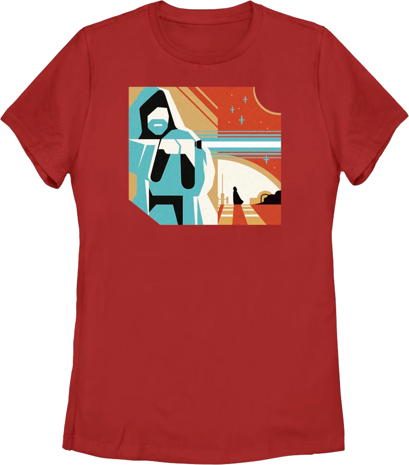 Womens Obi-Wan Kenobi Graphic Poster Star Wars Shirt