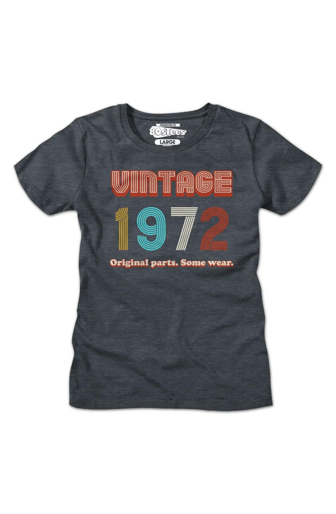 Womens Original Parts Some Wear Vintage 1972 Shirt - Image 2