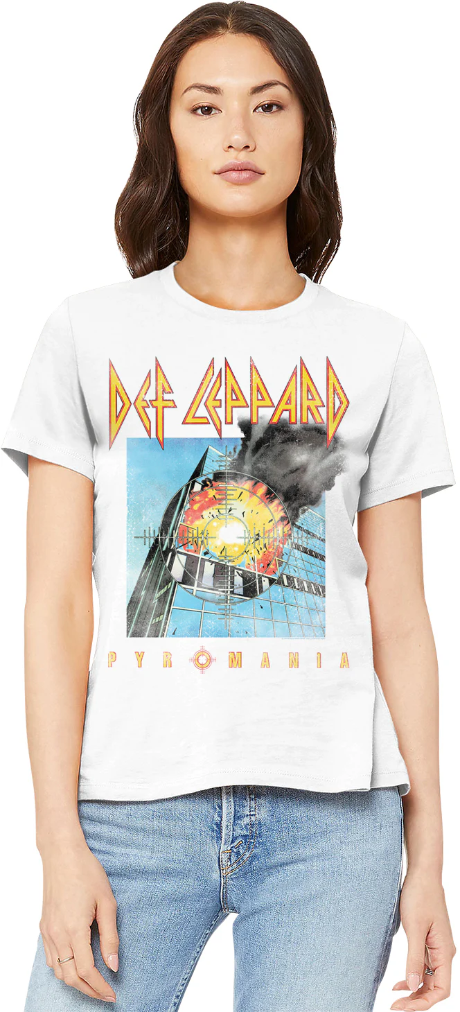 Womens Pyromania Cover Def Leppard Shirt