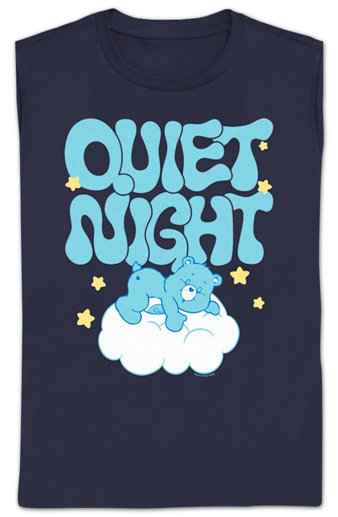 Womens Quiet Night Care Bears Shirt - Image 2
