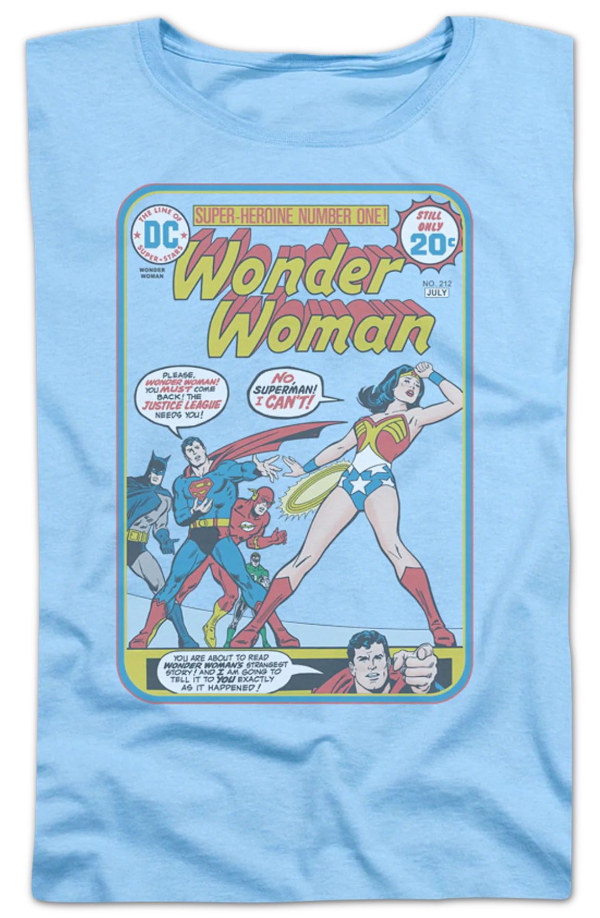 Womens Super-Heroine Number One Wonder Woman Shirt - Image 2