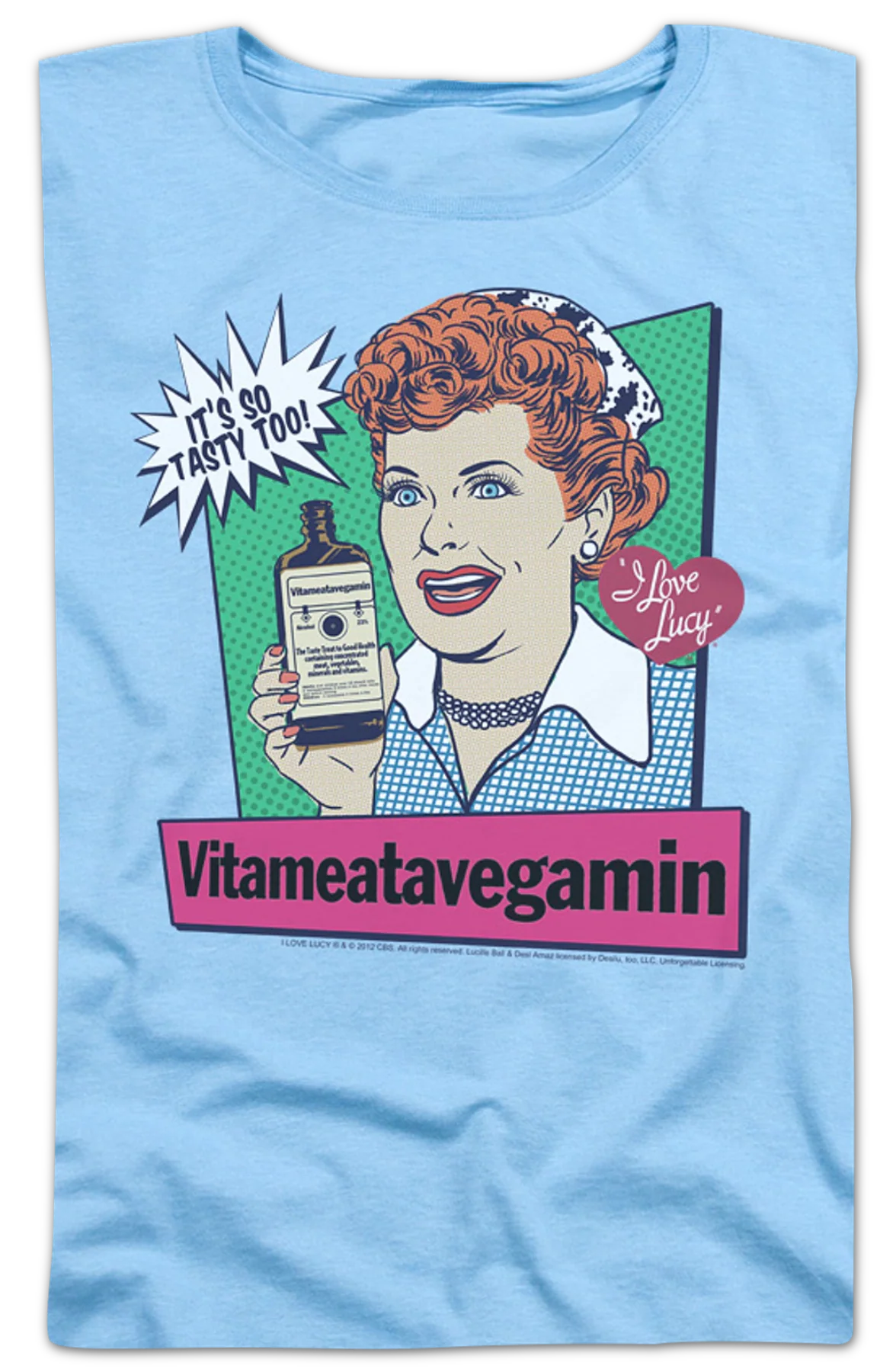 Womens Vitameatavegamin I Love Lucy Shirt - Image 2