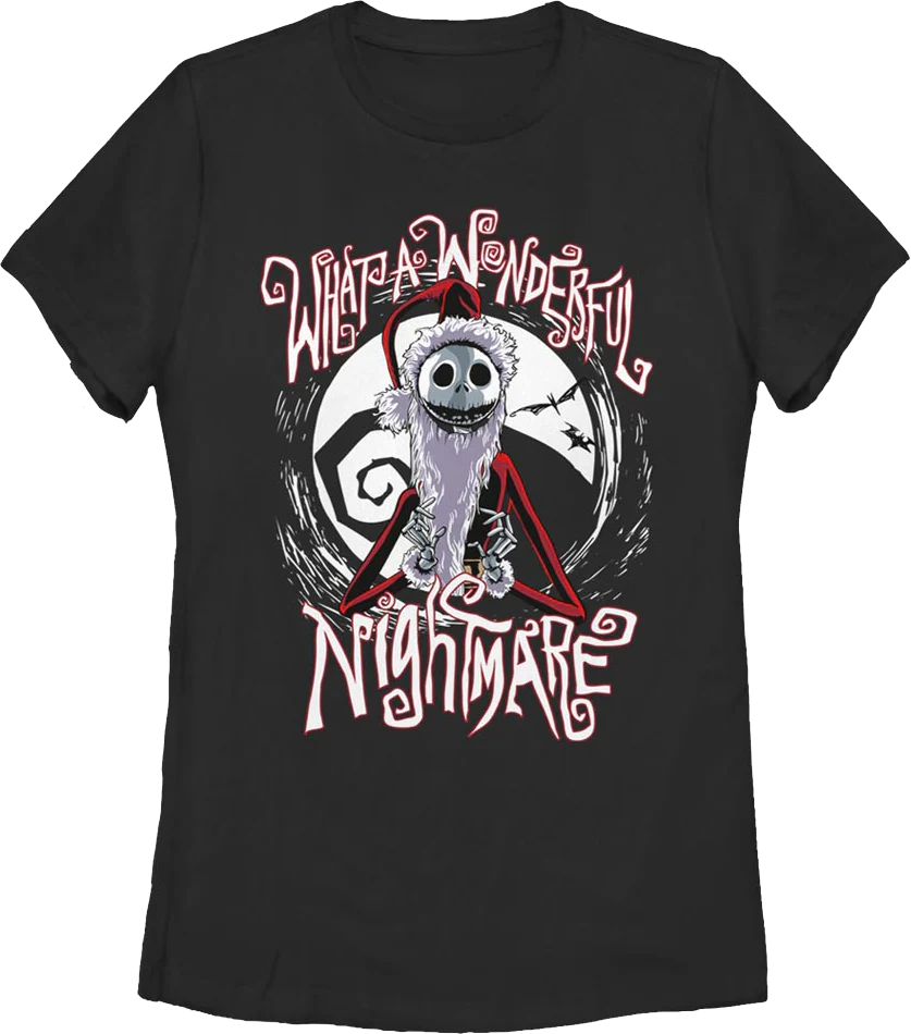 Womens Wonderful Nightmare Before Christmas Shirt