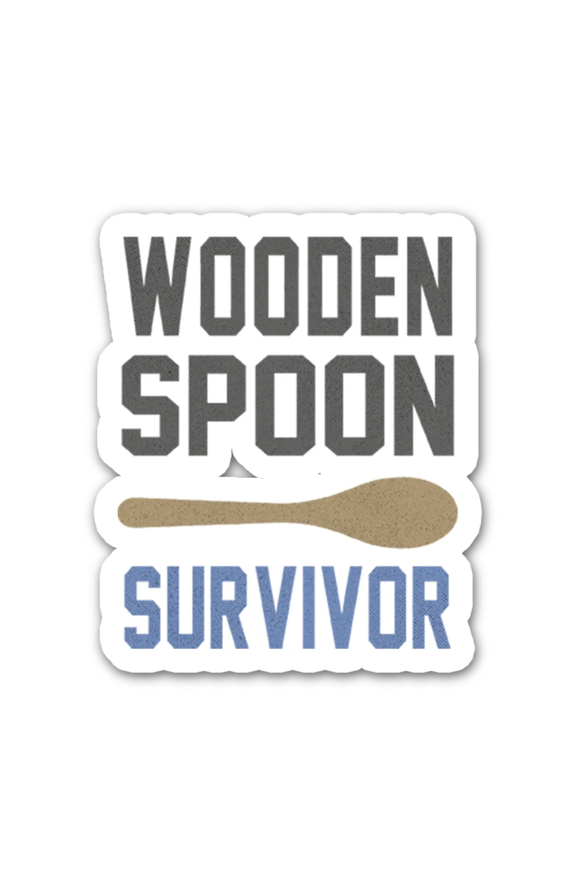 Wooden Spoon Survivor 3"x3" Sticker - Image 2